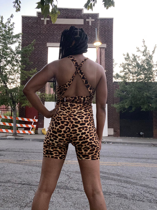 Leopard Romper