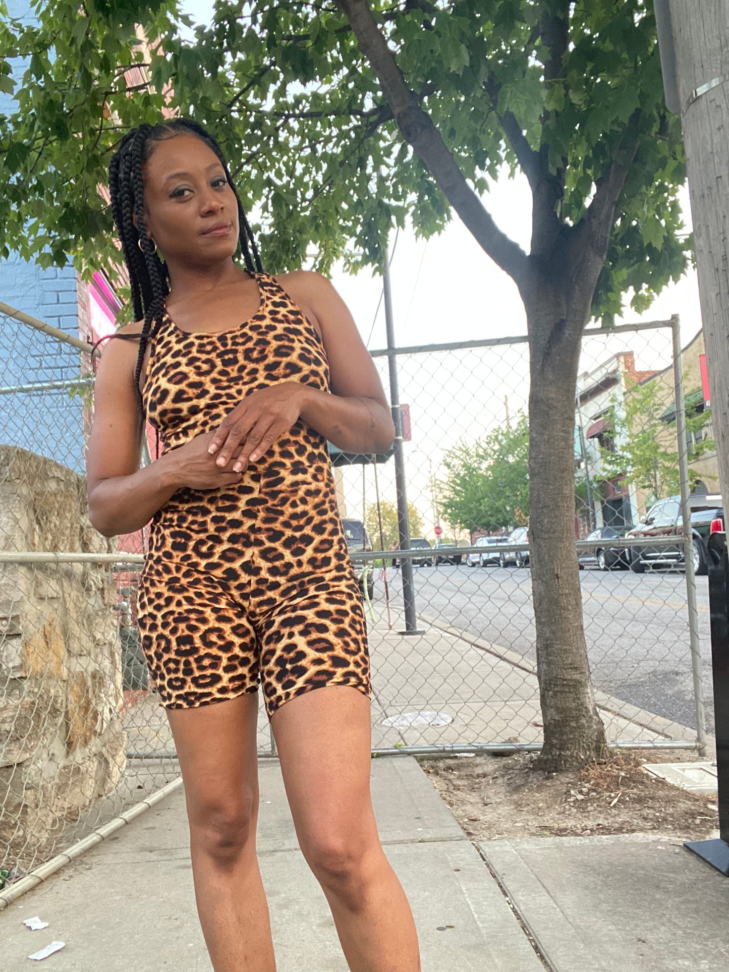 Leopard Romper